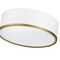 Z-Lite Arlo 3 Light Flush Mount, Matte White & Rubbed Brass 2303F3-MW-RB - alternate 7